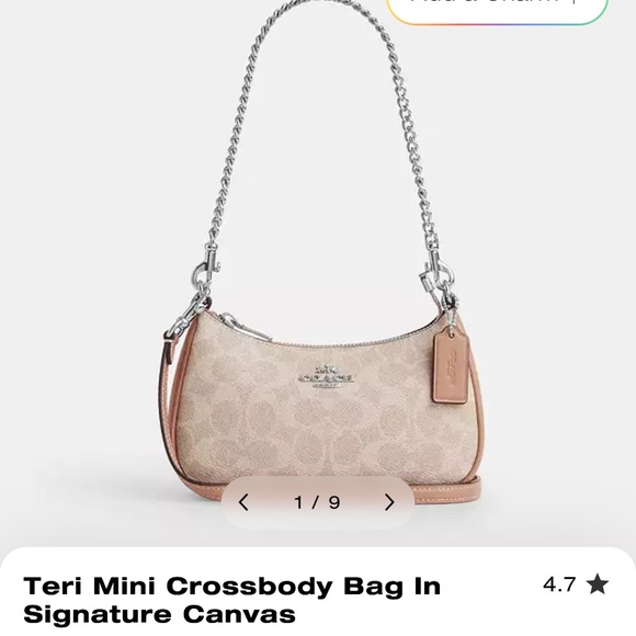 Coach Mini Teri Crossbody Bag - Picture 1 of 4